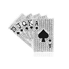 Rhinestone poker brooch for sale  Delivered anywhere in USA 