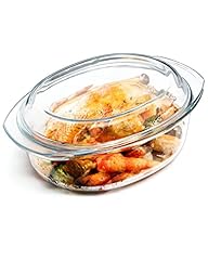 Oval glass casserole for sale  Delivered anywhere in USA 