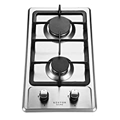 NOXTON Built-in 2 Burner Domino Gas Hob Cooker in Stainless, used for sale  Delivered anywhere in Ireland