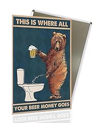 Funny bear drinking for sale  Delivered anywhere in USA 