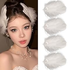 4pcs white feather for sale  Delivered anywhere in USA 