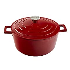 IMUSA USA, Red 5 Quart Cast Aluminum Dutch Oven With for sale  Delivered anywhere in USA 