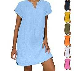 Styxlyn linen dresses for sale  Delivered anywhere in USA 