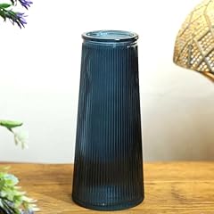 Blue tall ribbed for sale  Delivered anywhere in UK