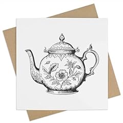 Teapot blank greeting for sale  Delivered anywhere in UK
