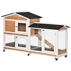 Pawhut wooden rabbit for sale  Delivered anywhere in UK