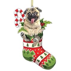 Pug dog christmas for sale  Delivered anywhere in USA 