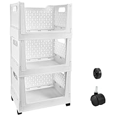 Stackable plastic storage for sale  Delivered anywhere in USA 