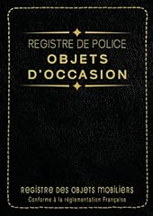 Registre police objets d'occasion  Livré partout en France