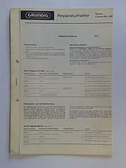 Grundig reparaturhelfer 1972 usato  Spedito ovunque in Italia 