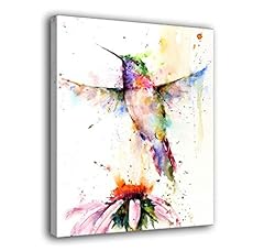 Watercolor hummingbird canvas for sale  Delivered anywhere in USA 