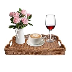 Rectangle wicker scalloped for sale  Delivered anywhere in USA 