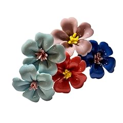 Decorazioni floreali ceramica usato  Spedito ovunque in Italia 