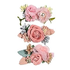 Pcs flower hair for sale  Delivered anywhere in UK
