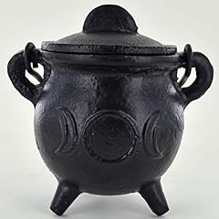 Cast Iron Cauldron Triple Moon Small Witch & Magic for sale  Delivered anywhere in Ireland