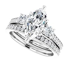 Solitaire moissanite engagemen for sale  Delivered anywhere in USA 