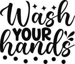 Wash hands sticker for sale  Delivered anywhere in UK