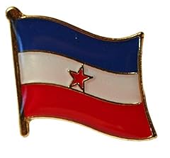 Yugoslavia flag pin for sale  Delivered anywhere in UK