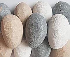 FirebrandDirect 20 Mixed Gas Fire Pebbles. White, Grey for sale  Delivered anywhere in UK