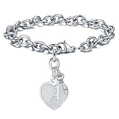 Initial charm bracelet for sale  Delivered anywhere in USA 