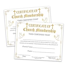 Certificate membership church for sale  Delivered anywhere in USA 