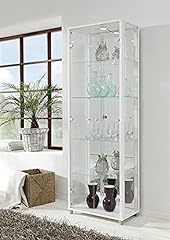 Universe LED 2 Door Glass Display Cabinet- In Black, for sale  Delivered anywhere in UK