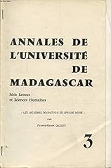 Annales universite madagascar d'occasion  Livré partout en France