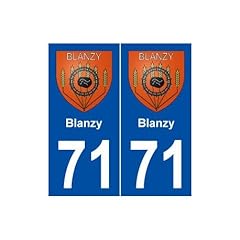 Blanzy blason autocollant d'occasion  Livré partout en France