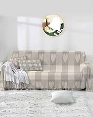 Grey plaid sofa for sale  Delivered anywhere in USA 