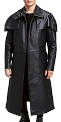 Genuine black leather for sale  Delivered anywhere in USA 