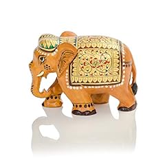 CKHandicrafts Wooden Thick Elephant 3 Inch Painted for sale  Delivered anywhere in Canada