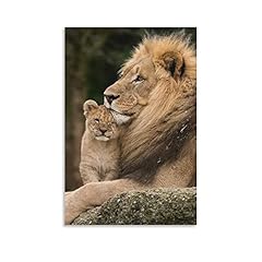 Poster animal lion d'occasion  Livré partout en France