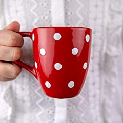 City to Cottage® Red and White | Polka Dot Spotty | for sale  Delivered anywhere in UK