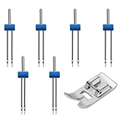 6 Pack Double Sewing Machine Needles Twin Stretch Needles for sale  Delivered anywhere in USA 