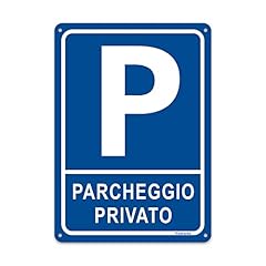 Cartello parcheggio privato usato  Spedito ovunque in Italia 