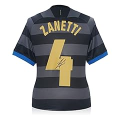 Exclusive Memorabilia Maglia calcio Javier Zanetti Inter Milan 2020-21, rossa - Autografata usato  Spedito ovunque in Italia 