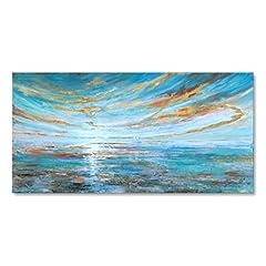 Turquoise abstract seascape for sale  Delivered anywhere in USA 