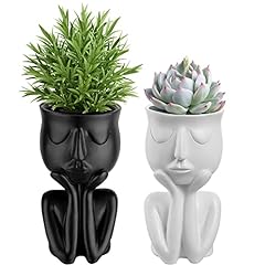 Midream Character Portrait Flower Pot Resin Succulent for sale  Delivered anywhere in UK