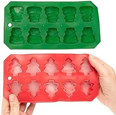 Holiday Ice Cube Trays, Christmas Candy Molds, Santa for sale  Delivered anywhere in USA 