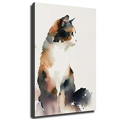 Calico cat watercolor for sale  Delivered anywhere in USA 