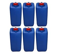 Induna Heavy Duty 25l Water Container Blue X6 / Jerry for sale  Delivered anywhere in UK