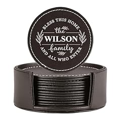 Personalized leather coasters for sale  Delivered anywhere in USA 