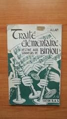 Traite elementaire destine d'occasion  Livré partout en France