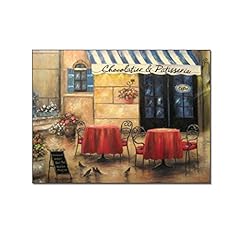 Cafe Wall Art Vintage Street Scene Oil Painting Street Scene Store Bar Home Decoration Canvas Painting Posters and Prints Wall Art Pictures for Living Room Bedroom Decor 24x32inch(60x80cm) Unframe-st for sale  Delivered anywhere in Canada