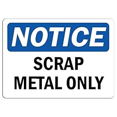 Scrap metal sign for sale  Delivered anywhere in USA 