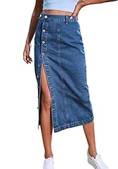 Midi jean skirt for sale  Delivered anywhere in USA 