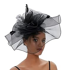 Women black fascinator for sale  Delivered anywhere in Ireland