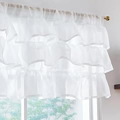 Jinchan ruffled valance for sale  Delivered anywhere in USA 