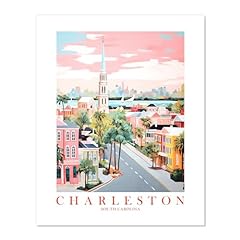 Charleston travel poster for sale  Delivered anywhere in USA 