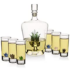 Tequila glasses decanter for sale  Delivered anywhere in USA 